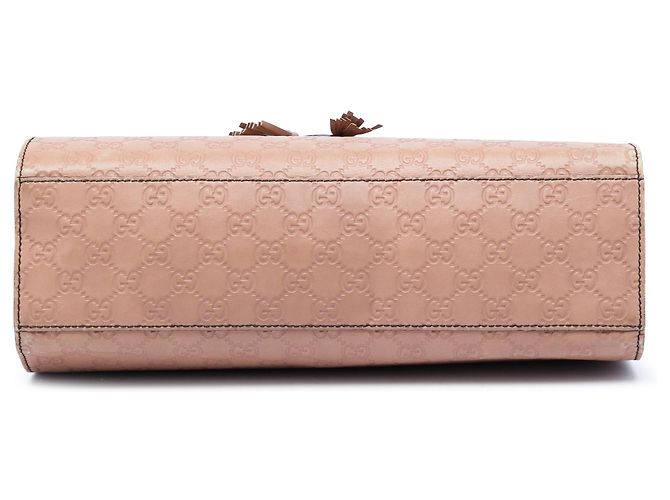 Borsa a tracolla Gucci Large Guccissima Emily color Tan Cammello - vista 3