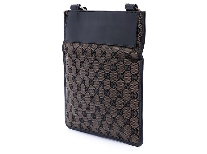 Borsa a tracolla Gucci GG Canvas marrone - vista 2