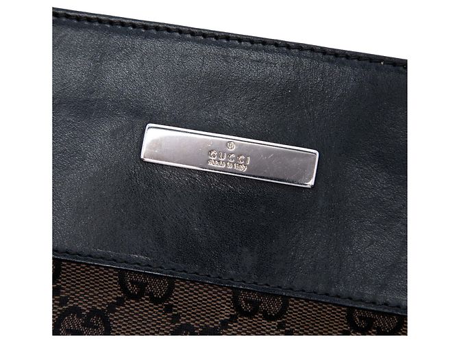 Borsa a tracolla Gucci GG Canvas marrone - vista 5