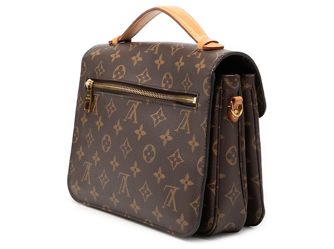 Borsa Louis Vuitton Monogram Pochette Metis marrone - vista 2