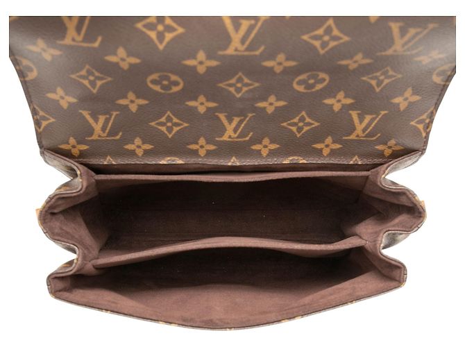 Borsa Louis Vuitton Monogram Pochette Metis marrone - vista 4