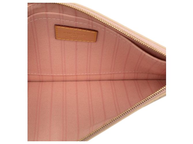 Pochette Louis Vuitton Damier Azur Neverfull MM Bianca Bianco - vista 4