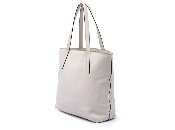 Borsa Tote Open Convertible Prada Vitello Daino bianca Bianco - vista 2