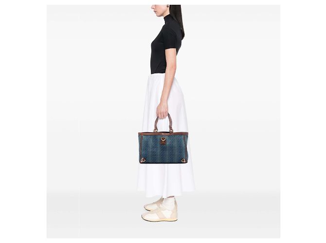Blaue Gucci Denim Interlocking G Abbey D-Ring Tote - Ansicht 5