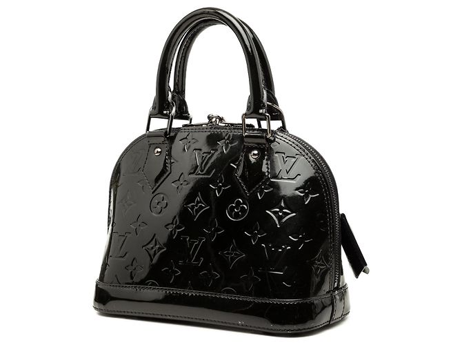 Borsa Louis Vuitton Monogram Vernis Alma BB Nera Nero - vista 2