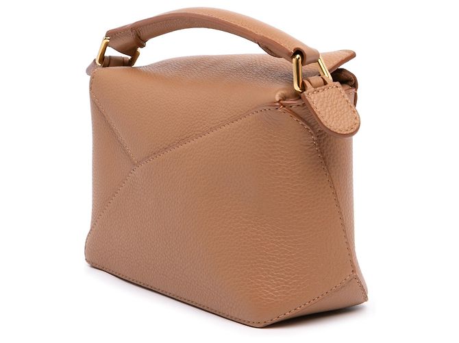 Borsa Mini Puzzle Edge LOEWE in vitello marrone - vista 2