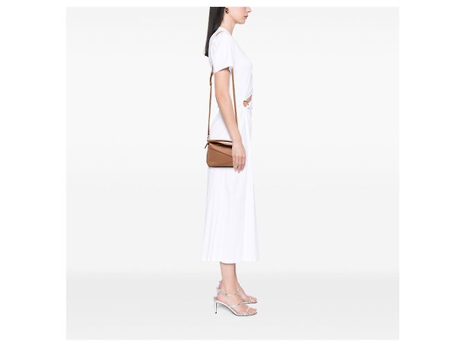 Borsa Mini Puzzle Edge LOEWE in vitello marrone - vista 6
