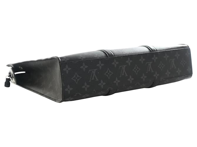 Borsa orizzontale Louis Vuitton Monogram Eclipse nera con cerniera Nero - vista 12