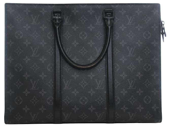 Borsa orizzontale Louis Vuitton Monogram Eclipse nera con cerniera Nero - vista 4