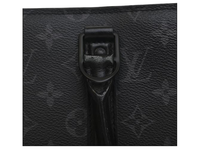 Borsa orizzontale Louis Vuitton Monogram Eclipse nera con cerniera Nero - vista 7