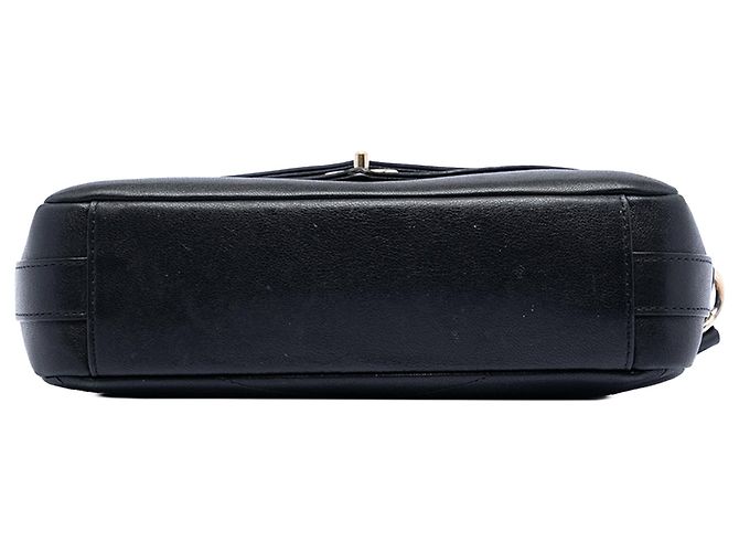 Borsa Chanel Mini Quilted Sheepskin Double Chevron Flap Nera Nero - vista 3