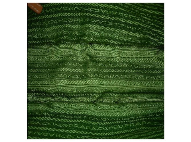 Weißer Prada Canapa Canvas Tote - Ansicht 4