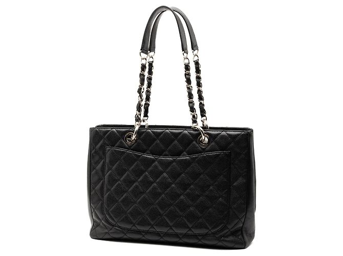 Borsa Tote Grand Shopping Chanel Caviar Nera Nero - vista 2