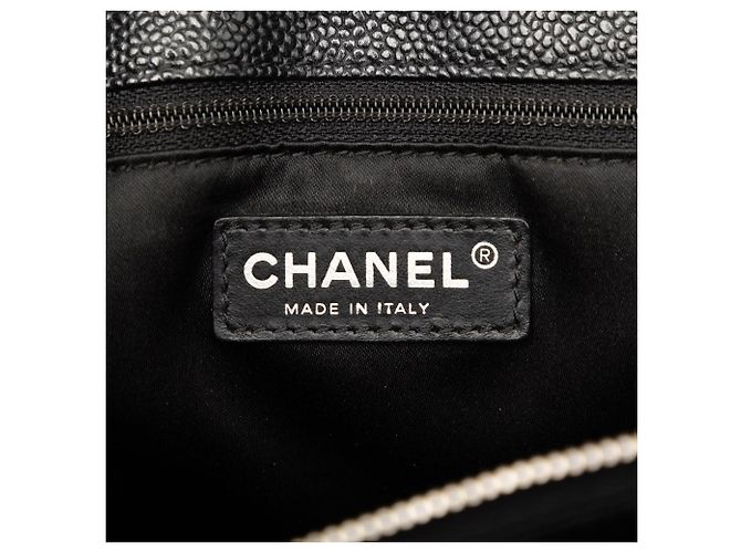 Borsa Tote Grand Shopping Chanel Caviar Nera Nero - vista 5