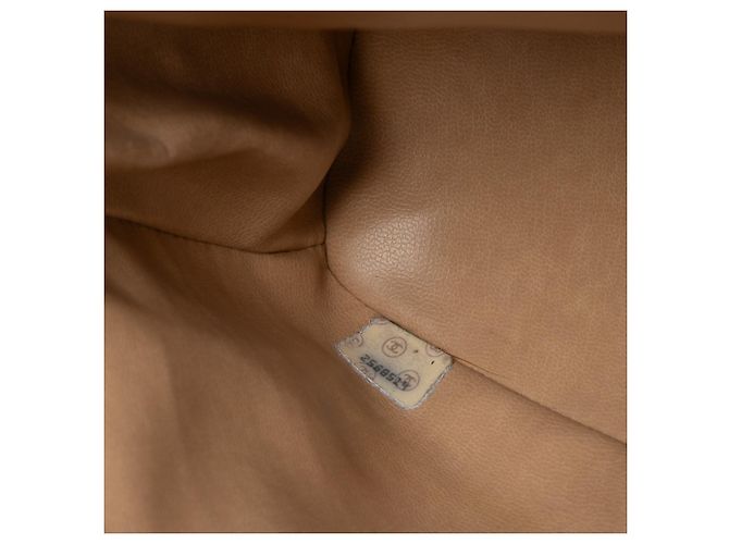 Borsa a tracolla Chanel CC Caviar Two Way Zip color Tan Cammello - vista 6