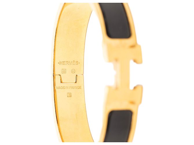 Hermès Clic H Armband schmal Email Schwarz PM - Ansicht 4