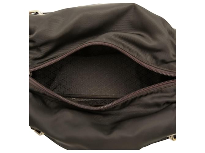 Bamboo Borsa a mano Gucci in nylon e bambù marrone - vista 4