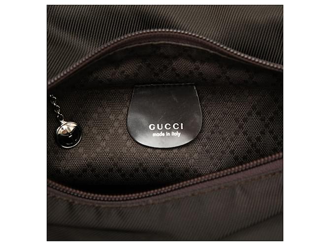 Bamboo Borsa a mano Gucci in nylon e bambù marrone - vista 5