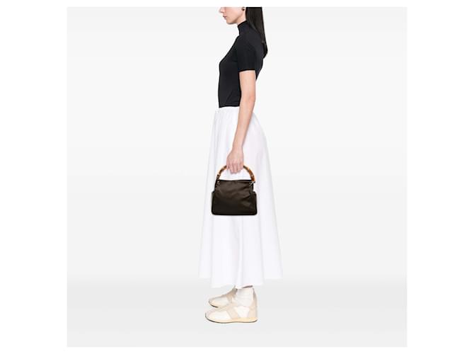Bamboo Borsa a mano Gucci in nylon e bambù marrone - vista 6