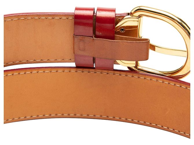 Louis Vuitton Monogram Vernis Gürtel Rot - Ansicht 4
