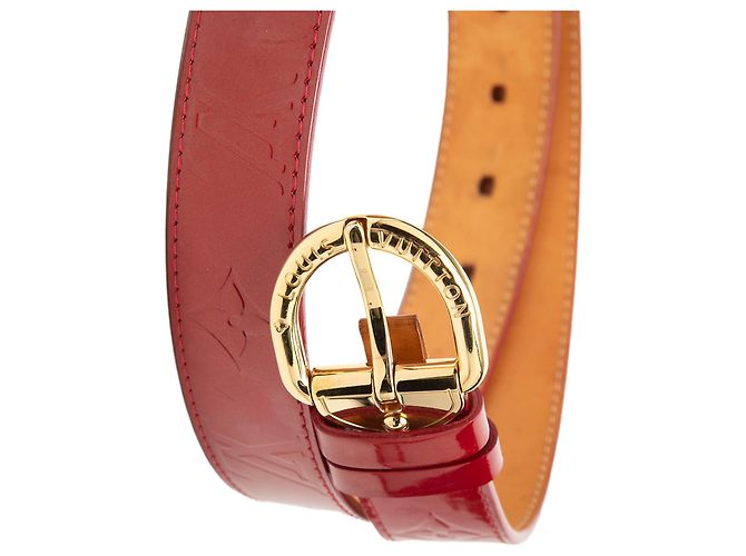 Louis Vuitton Monogram Vernis Gürtel Rot - Ansicht 5