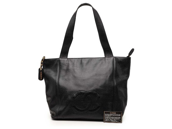 Tote Chanel CC Caviar negro - vista 8