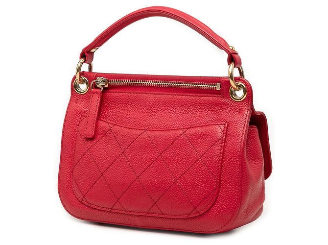 Borsa Chanel Small Caviar Business Affinity Top Handle Satchel rossa Rosso - vista 2