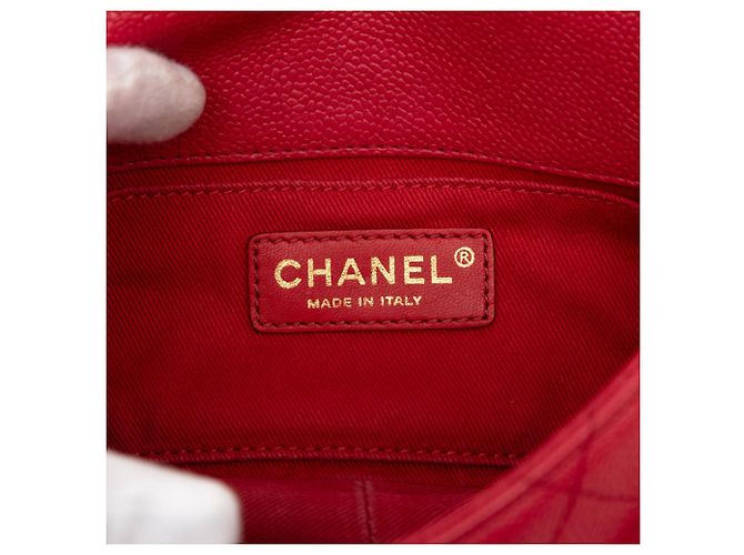 Borsa Chanel Small Caviar Business Affinity Top Handle Satchel rossa Rosso - vista 5