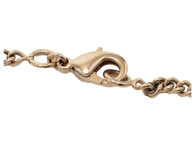 Collana con pendente luna strass placcato oro Gold Chanel CC D'oro - vista 4
