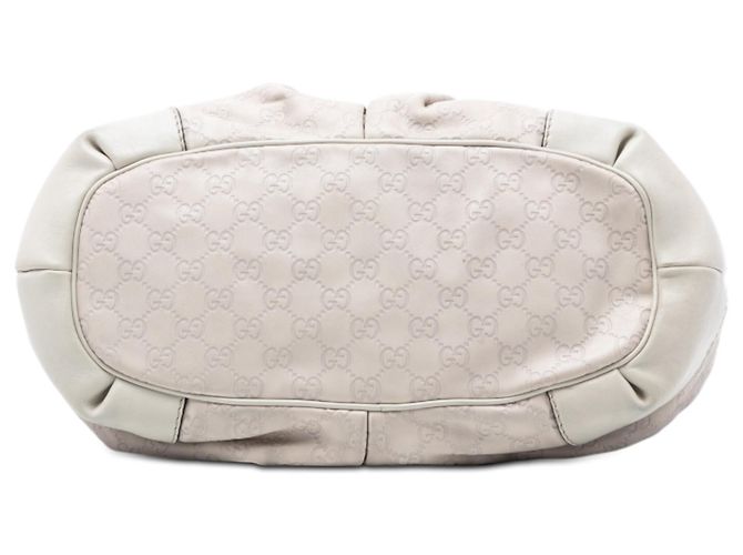 Borsa Gucci Guccissima Sukey bianca Bianco - vista 3