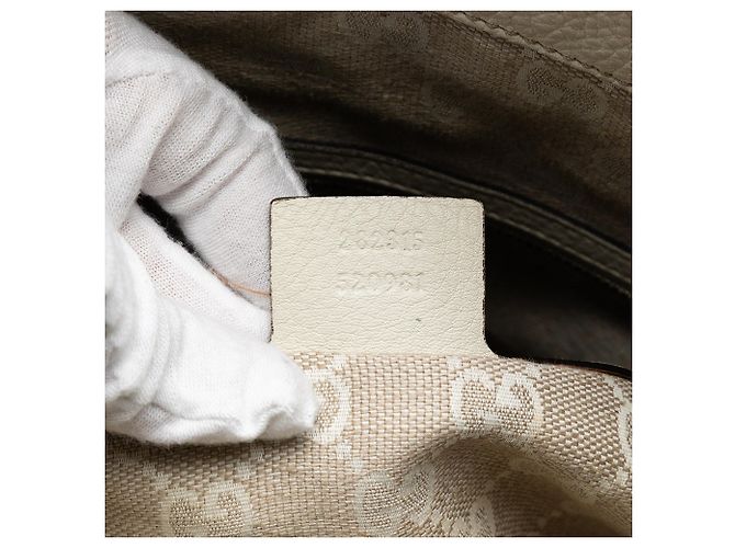 Borsa Diana in pelle di vitello e bambù bianco Gucci - vista 6