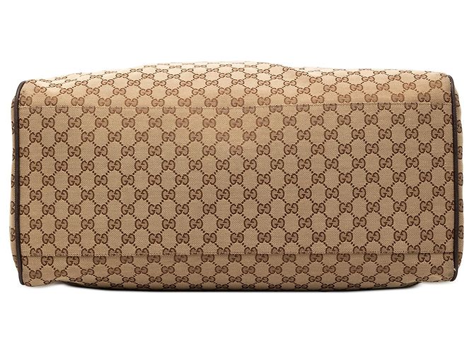 Borsa da viaggio Gucci GG Canvas Web beige - vista 3