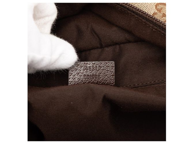 Borsa da viaggio Gucci GG Canvas Web beige - vista 6