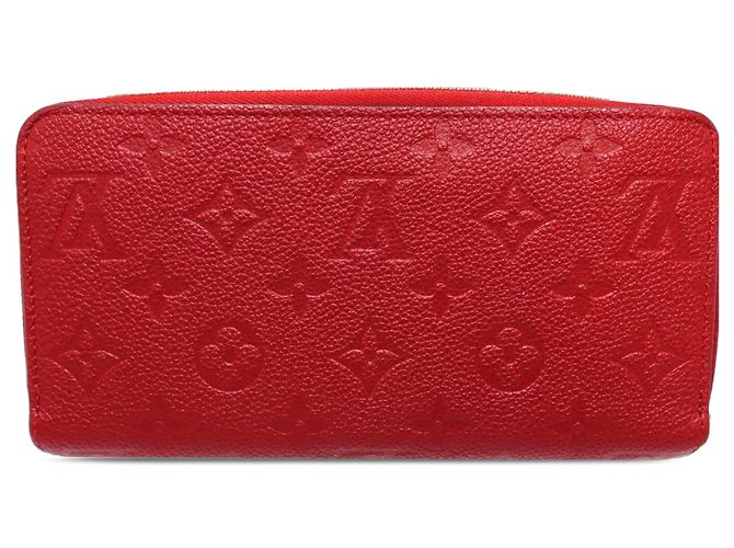 Rotes Louis Vuitton Monogram Empreinte Zippy Wallet - Ansicht 2