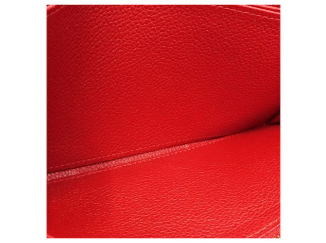 Rotes Louis Vuitton Monogram Empreinte Zippy Wallet - Ansicht 5