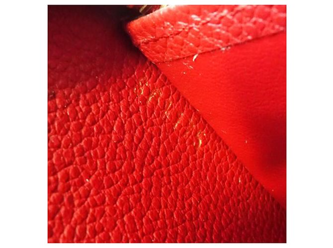 Rotes Louis Vuitton Monogram Empreinte Zippy Wallet - Ansicht 7