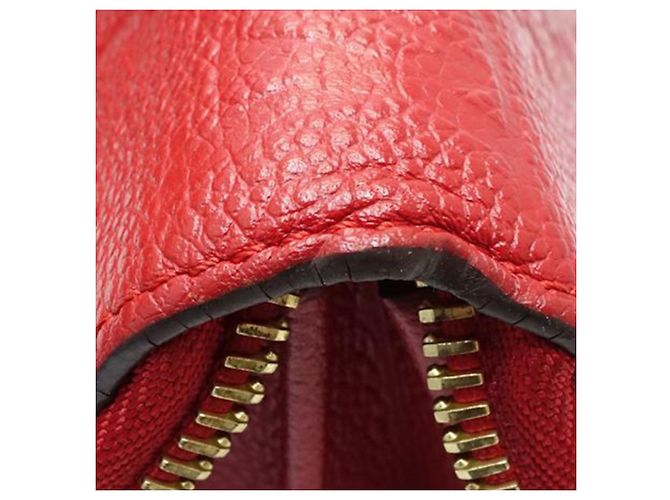 Rotes Louis Vuitton Monogram Empreinte Zippy Wallet - Ansicht 8