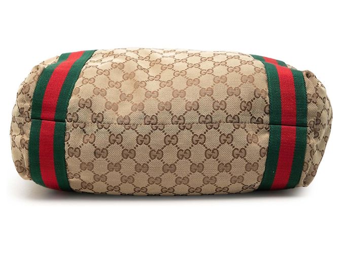Tote Gucci GG Canvas Web beige - vista 3