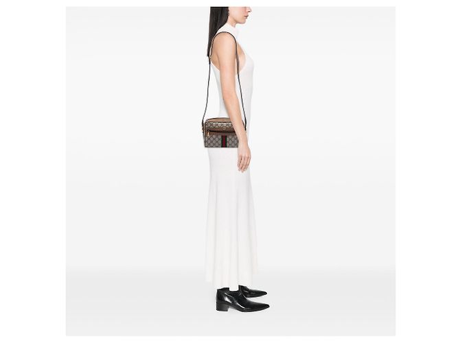 Gucci GG Supreme Web Crossbody Bag beige - Ansicht 7