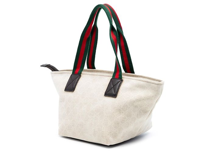Tote Gucci GG Canvas Web marrone - vista 2