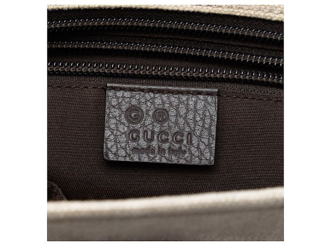 Tote Gucci GG Canvas Web marrone - vista 5