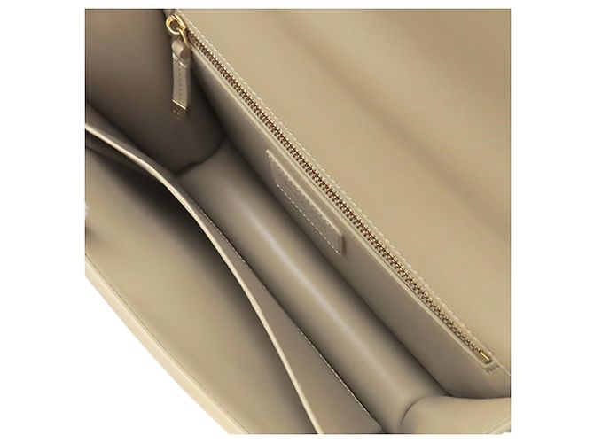 Borsa Box 30 Montaigne in pelle bianca Dior Bianco - vista 4