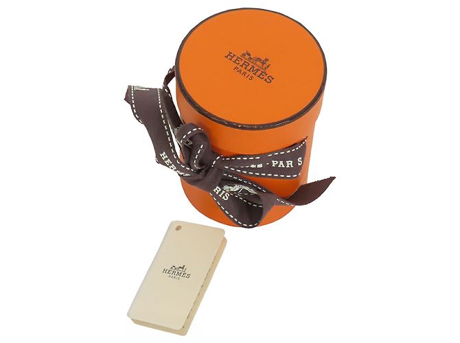Hermès Kelly En Perles Seiden-Twilly-Schal Orange - Ansicht 9