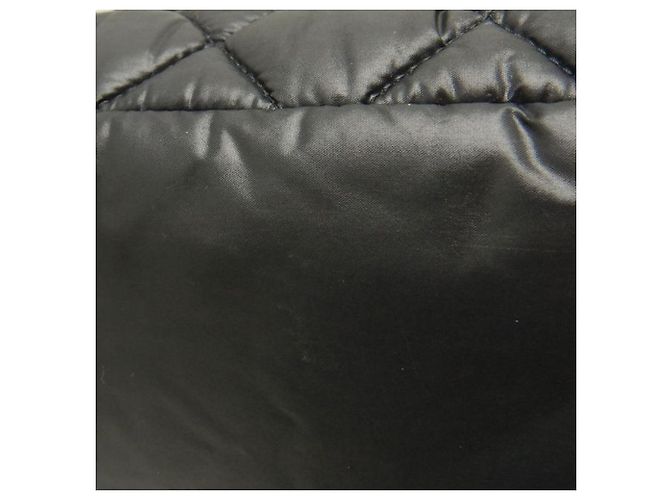 Tote Coco Cocoon in nylon trapuntato nero Chanel Small - vista 10