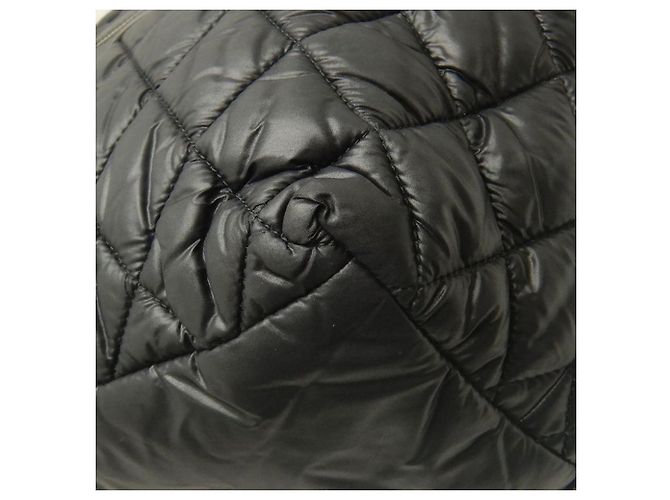 Tote Coco Cocoon in nylon trapuntato nero Chanel Small - vista 13
