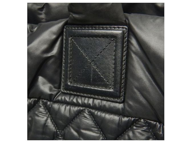 Tote Coco Cocoon in nylon trapuntato nero Chanel Small - vista 15