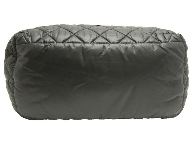 Tote Coco Cocoon in nylon trapuntato nero Chanel Small - vista 4