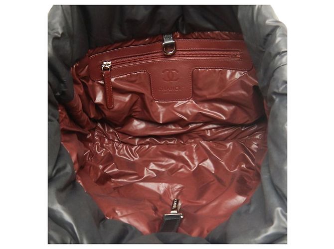 Tote Coco Cocoon in nylon trapuntato nero Chanel Small - vista 5