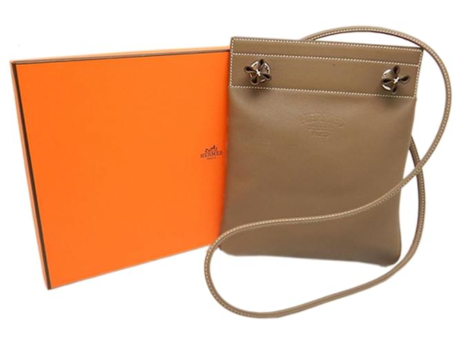 Borsa Mini Swift Aline marrone Hermès - vista 14