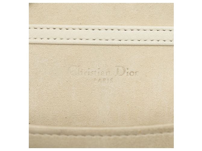 Borsa Diorama verticale in agnello borchiato bianco - vista 5